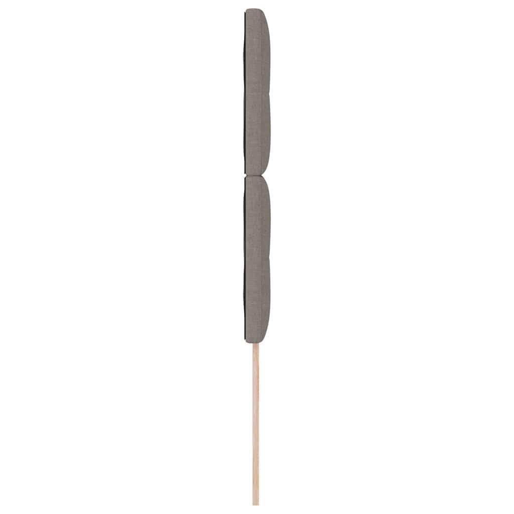 Headboard Height Adjustable with Headboard Taupe 100 cm Fabric